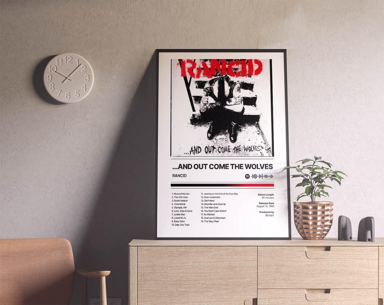Rancid - And Out Come the Wolves Music Album Cover Poster